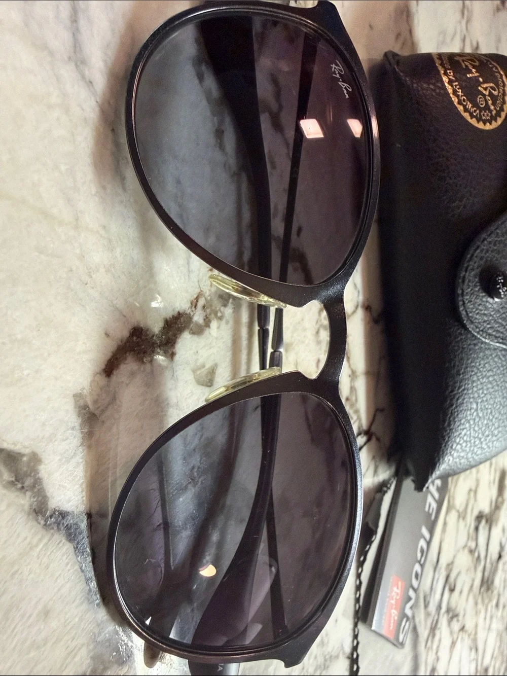 Ray-Ban 3539 Unisex Black Sunglasses with Dark Lenses size 54-19